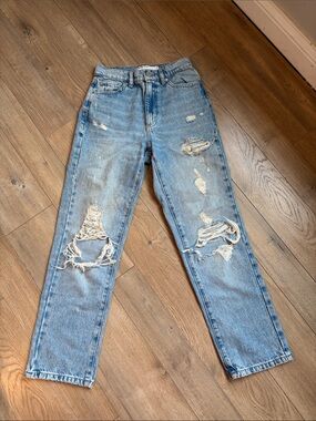 Garage Light Blue Vintage Straight Denim Jeans